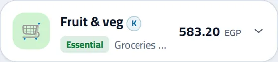 The same purchase in the owner's history: 620.34 EGP